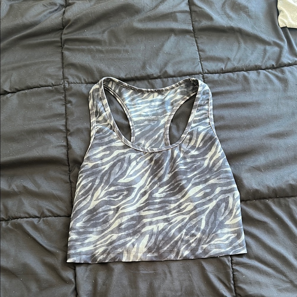 Zebra Print Racerback Women's Top